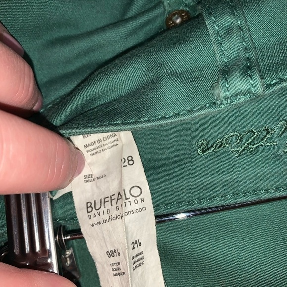 Buffalo David Bitton jade green jeans size 28 - Picture 6 of 8